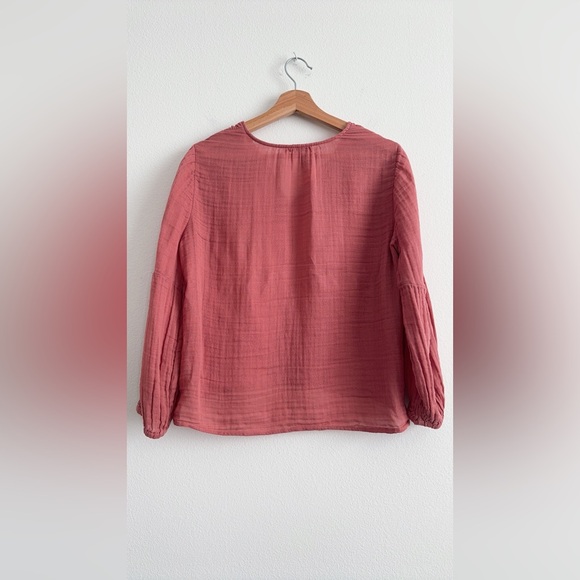 Madewell Shirred Neck Balloon Sleeves - Picture 5 of 10